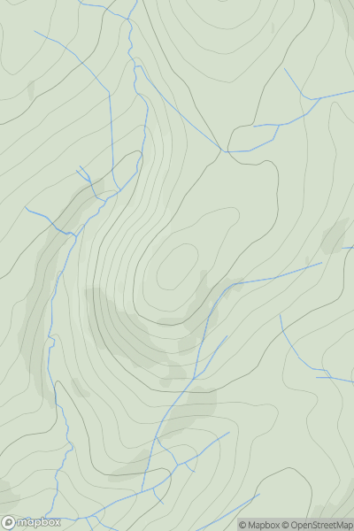 Thumbnail image for Ward Law [Northumberland] showing contour plot for surrounding peak